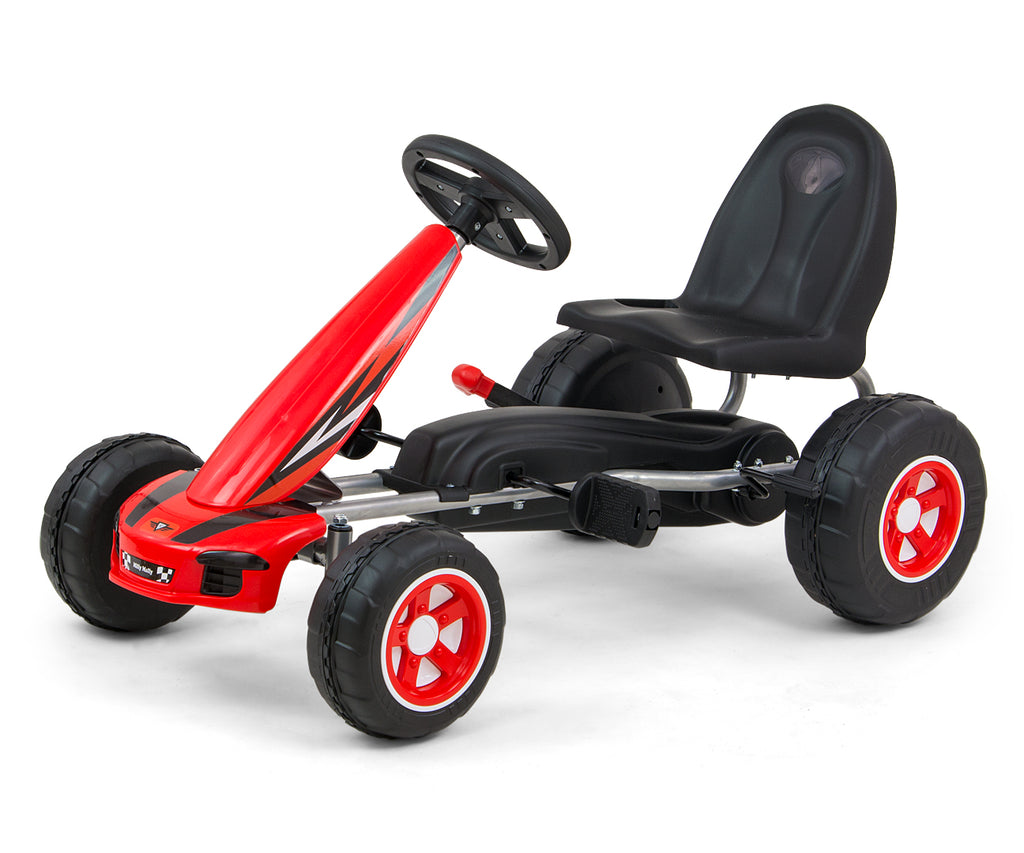 MILLY MALLY Viper pedálos gokart állítható üléssel – Piros