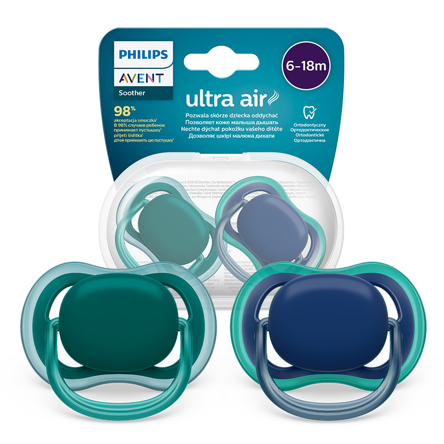 Philips Avent SCF085/31 Ultra Air cumi 6–18 hó – Sötétkék és Zöld (2 db)