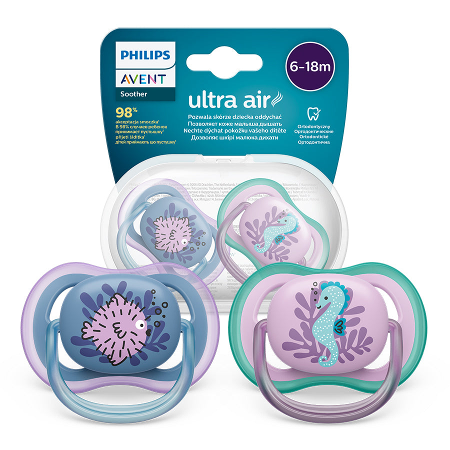 Philips Avent SCF085/61 Ultra Air cumi 6–18 hó – Csikóhal és Halacska (2 db)