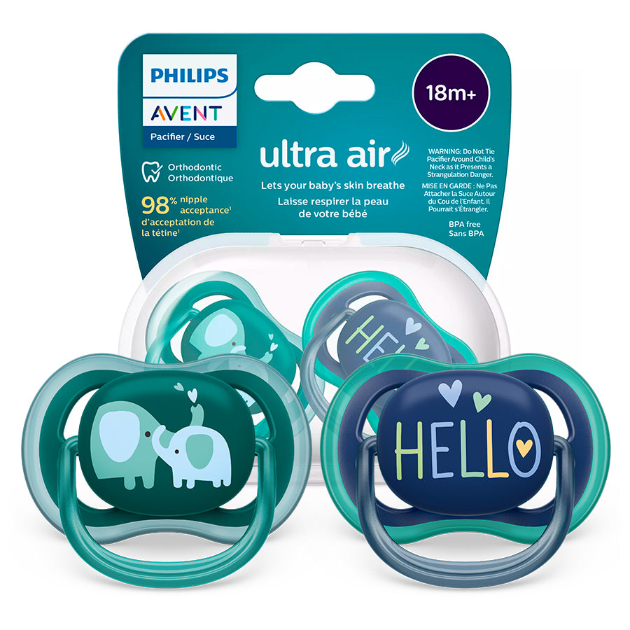 Philips Avent SCF349/18 Ultra Air cumi 18h+ – Elefánt és Hello (2 db)