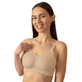 BabyOno Skin Protect varrásmentes szoptatós melltartó C80–85 – bézs