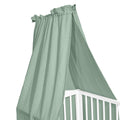 ALBERO MIO Cotton Color muszlin baldachin kiságyhoz – Zöld- 150×200 cm
