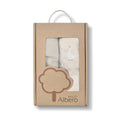 ALBERO MIO gumis lepedő mózeskosárba 2 db – liba – 80x35 cm