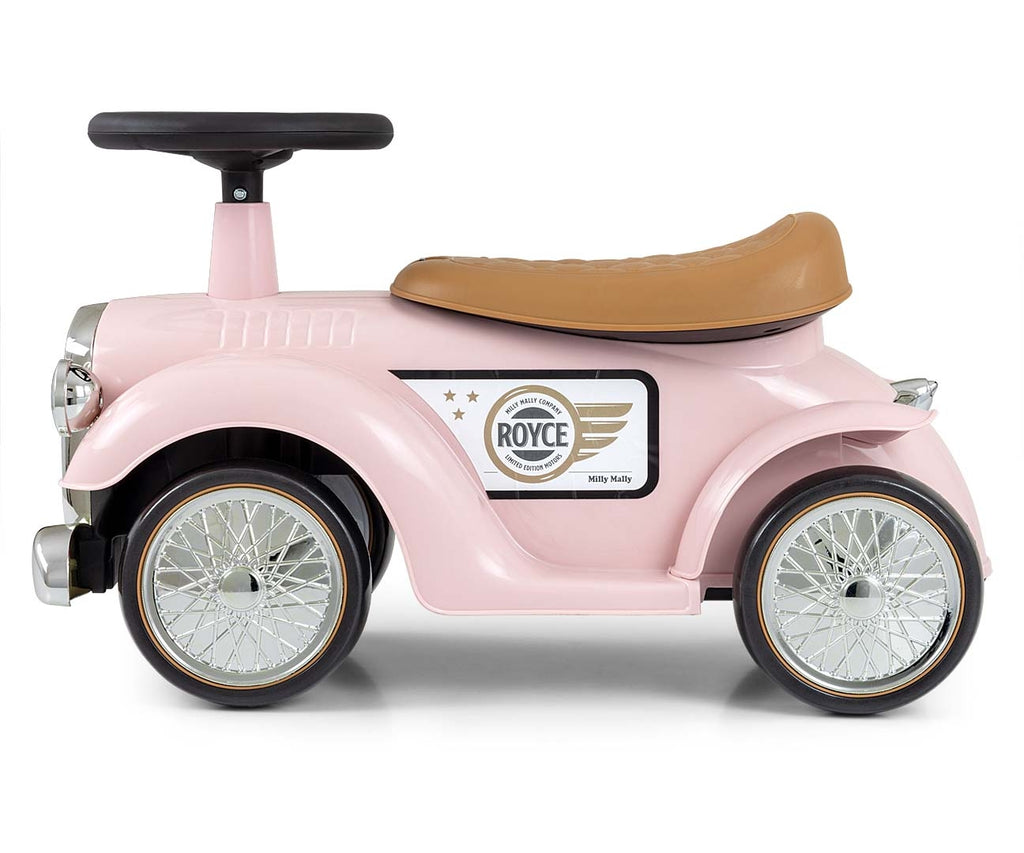 Milly Mally Royce retro bébitaxi dudával és tárolórekesszel – Pink