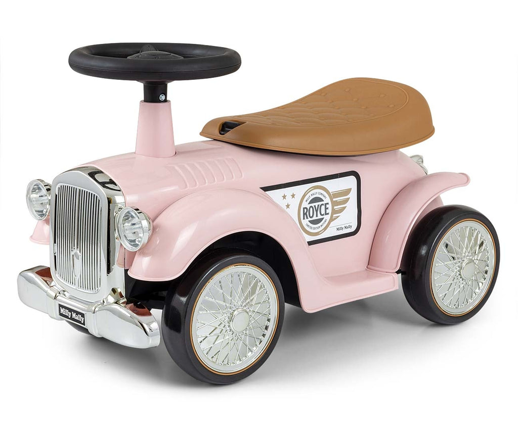 Milly Mally Royce retro bébitaxi dudával és tárolórekesszel – Pink