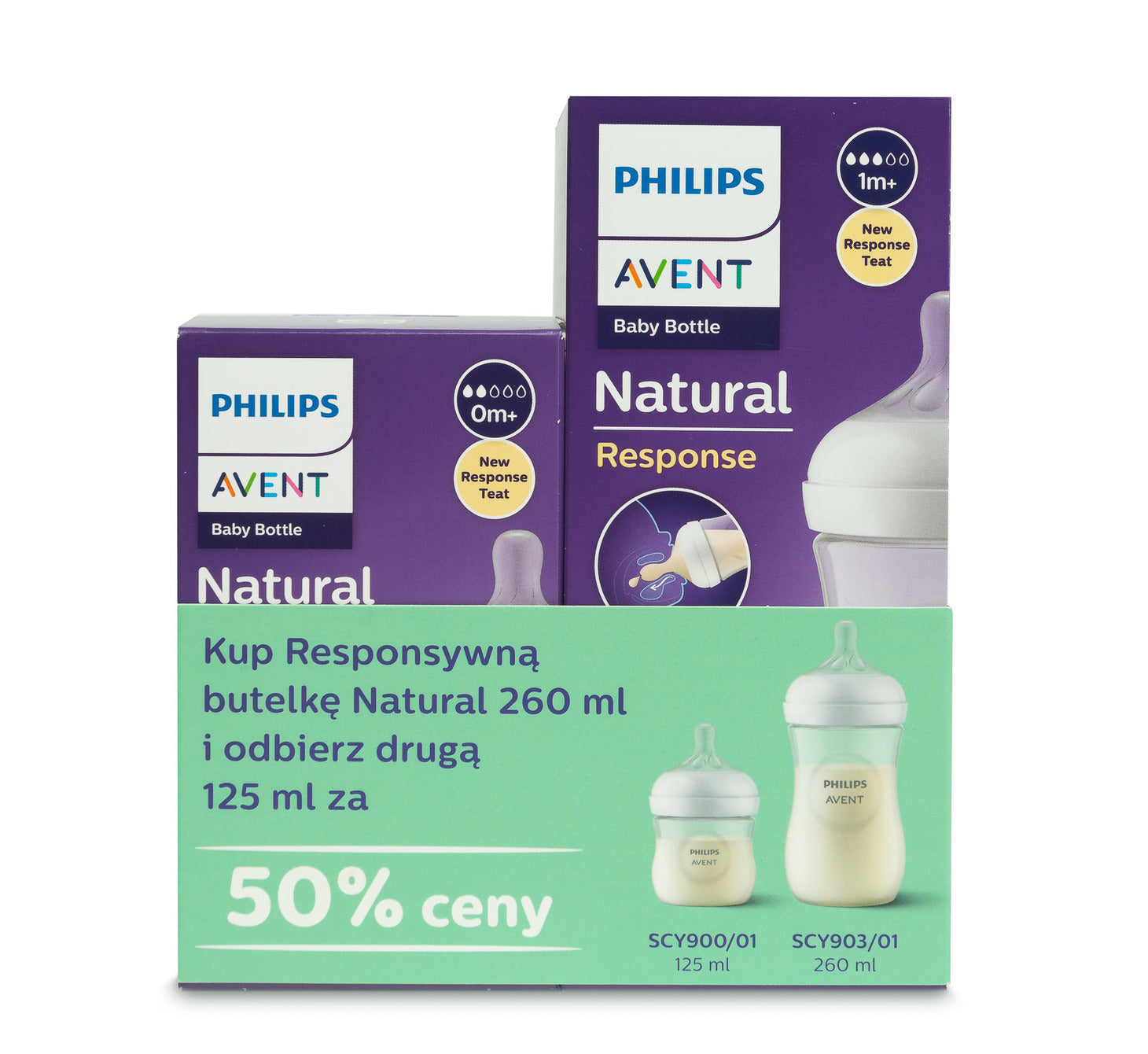 Philips Avent Natural Response újszülött cumisüveg szett 125 ml + 260 ml