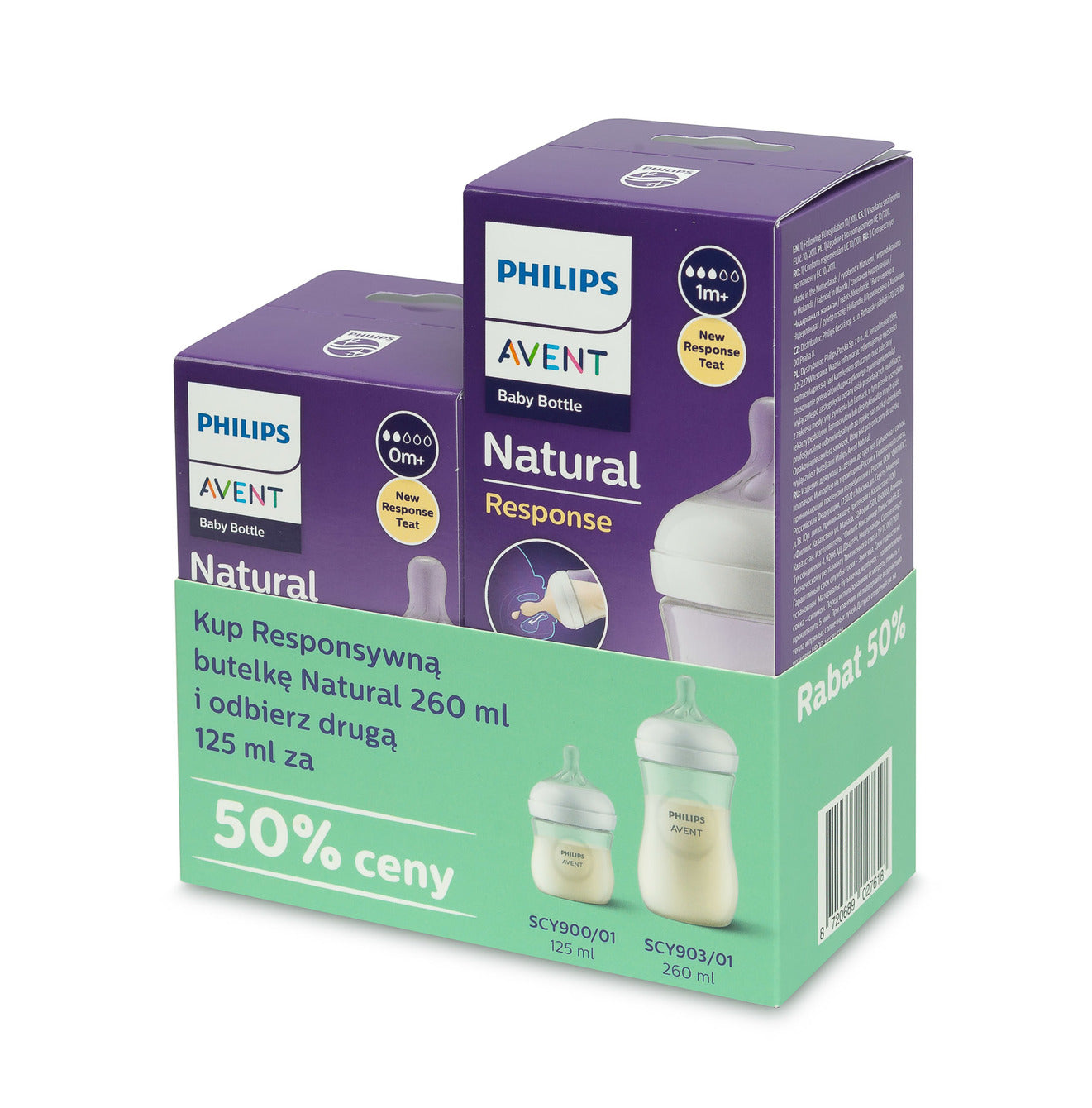 Philips Avent Natural Response újszülött cumisüveg szett 125 ml + 260 ml