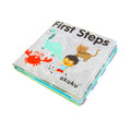 AKUKU First Steps puha sípoló fürdőkönyv – 12 × 12 cm