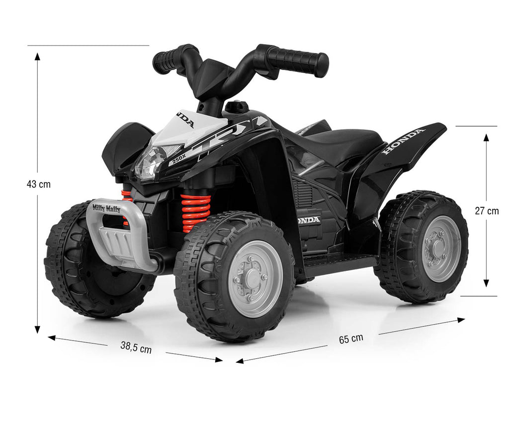 MILLY MALLY Honda ATV TRX 250X akkumulátoros gyerek quad – Fekete
