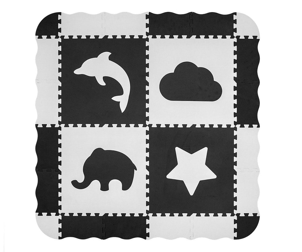 MILLY MALLY Jolly 2 × 2 habszivacs puzzle játszószőnyeg – Szürke