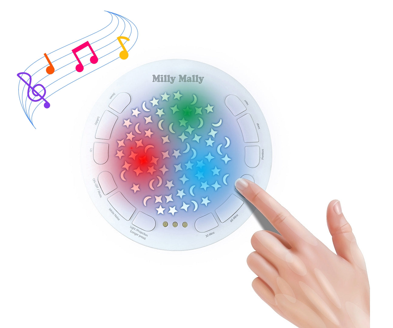 Milly Mally plüss koala csillagfény-projektorral és altatódallamokkal