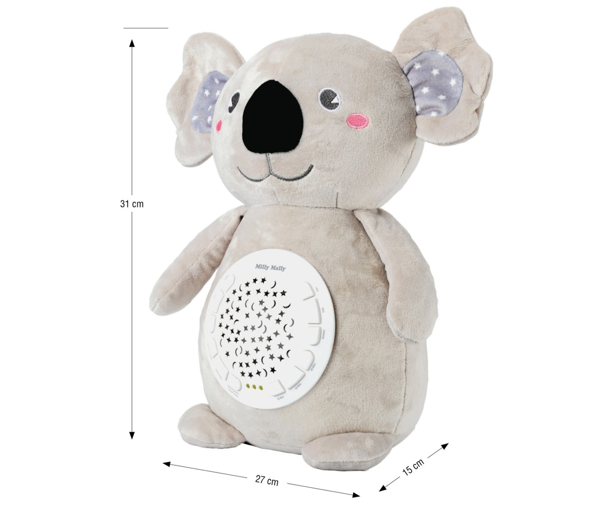 Milly Mally plüss koala csillagfény-projektorral és altatódallamokkal