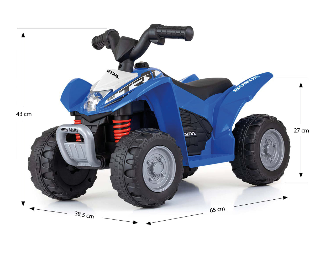 MILLY MALLY Honda TRX 250X ATV akkumulátoros gyerekquad – Kék