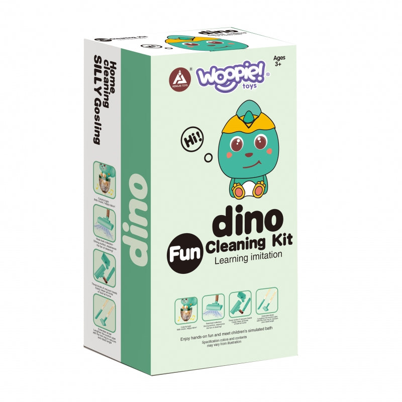 WOOPIE Dino 3 az 1-ben zenélő játékporszívó szívófunkcióval, fényhatásokkal és 3 fejjel