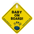 AKUKU Baby on Board autós figyelmeztető tábla tapadókoronggal