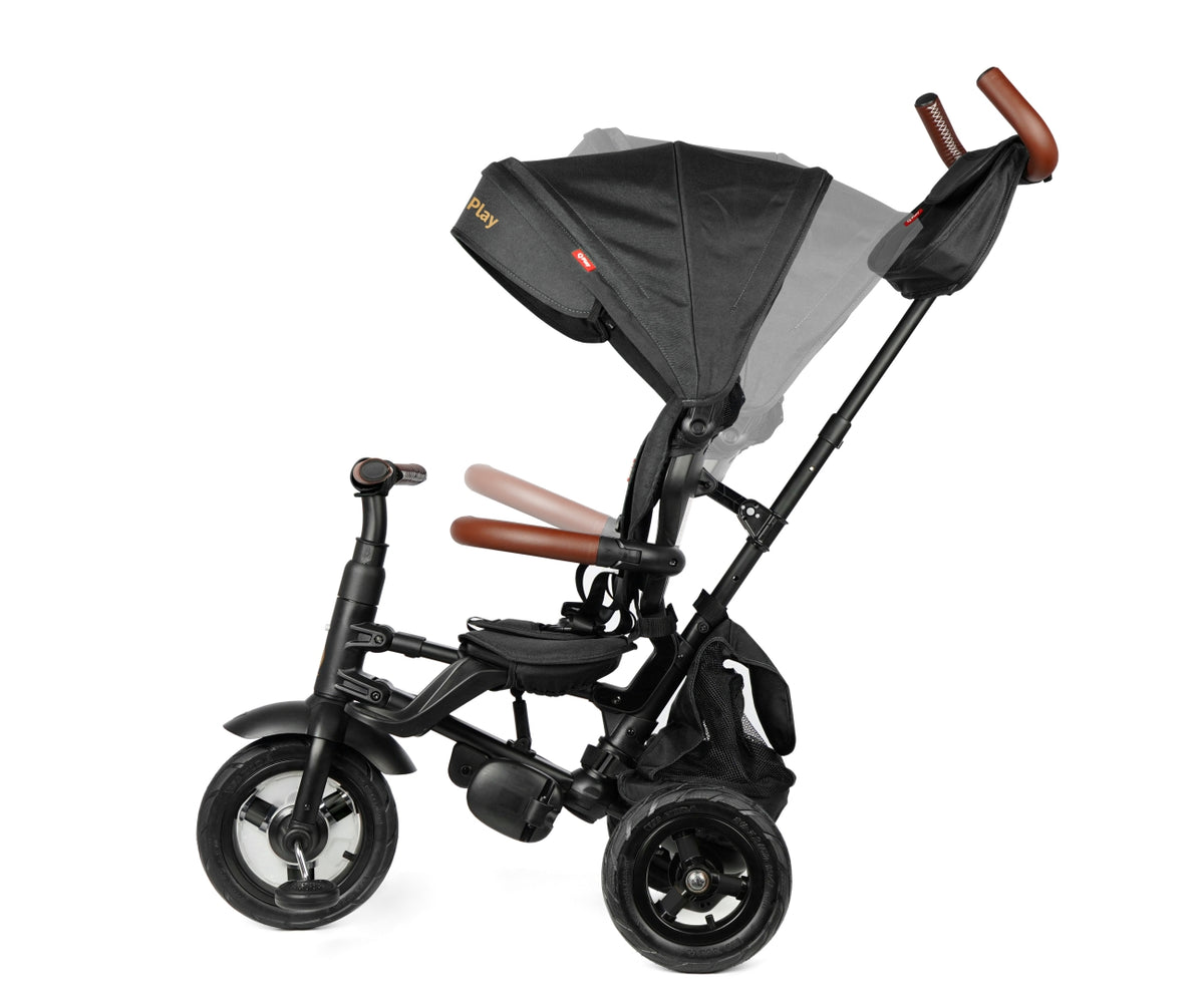 MILLY MALLY Qplay Rito Deluxe Rubber összecsukható tricikli – Fekete