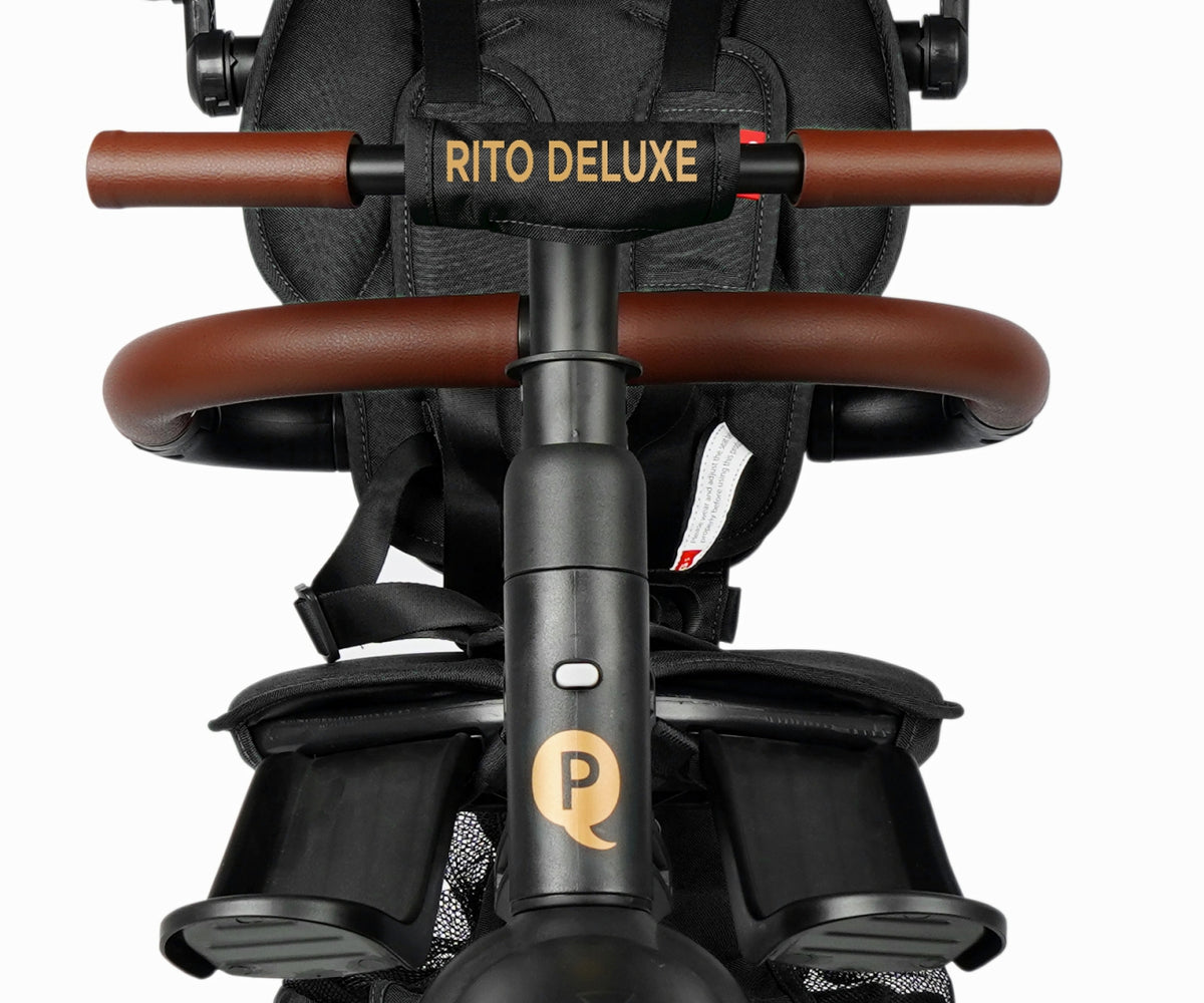 MILLY MALLY Qplay Rito Deluxe Rubber összecsukható tricikli – Fekete