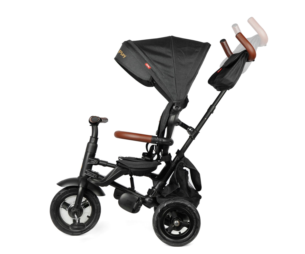 MILLY MALLY Qplay Rito Deluxe Rubber összecsukható tricikli – Fekete
