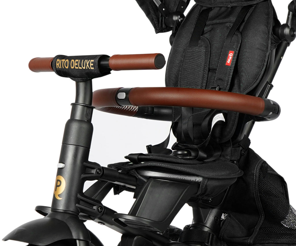 MILLY MALLY Qplay Rito Deluxe Rubber összecsukható tricikli – Fekete