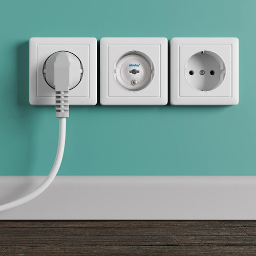 AKUKU konnektorvédő biztonsági dugó kulccsal – 6 db
