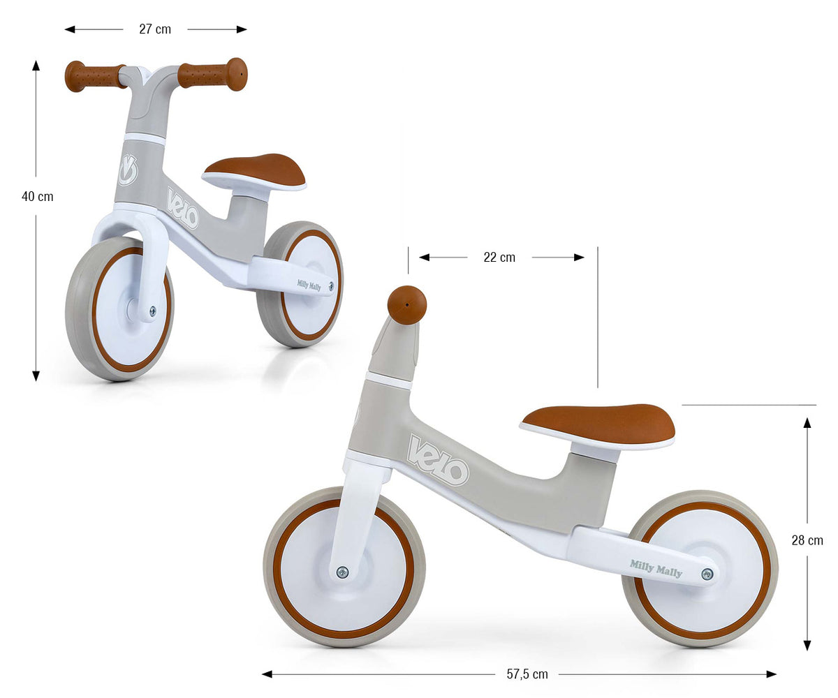 MILLY MALLY Velo futóbicikli – Barna