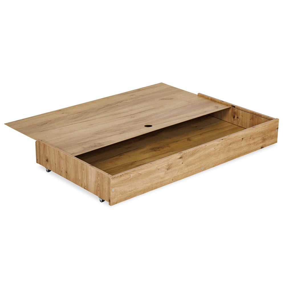 KLUPS Amelia ágy alatti ágyneműtartó 120 × 60 cm-es kiságyhoz – tölgy