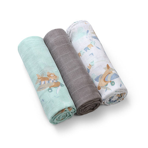 BabyOno NATURAL BAMBOO bambusz textilpelenka 3 db 70×70 cm