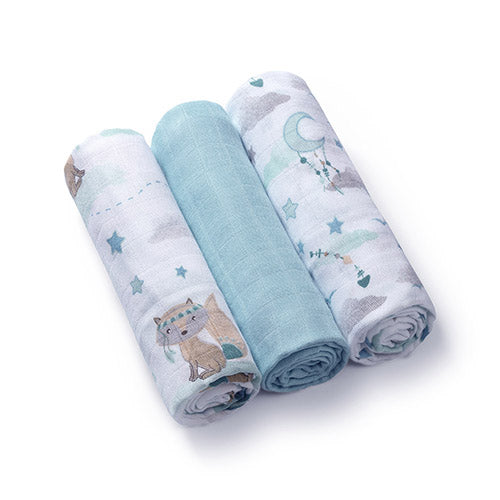 BabyOno NATURAL BAMBOO bambusz textilpelenka 3 db 70×70 cm – natúr