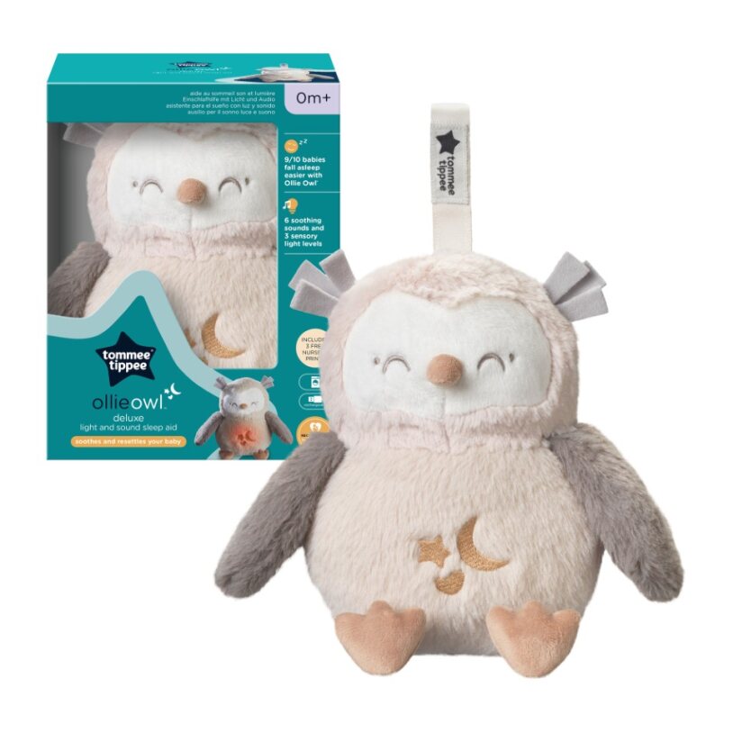 Tommee Tippee Ollie Bagoly plüss altató és fehérzaj-generátor