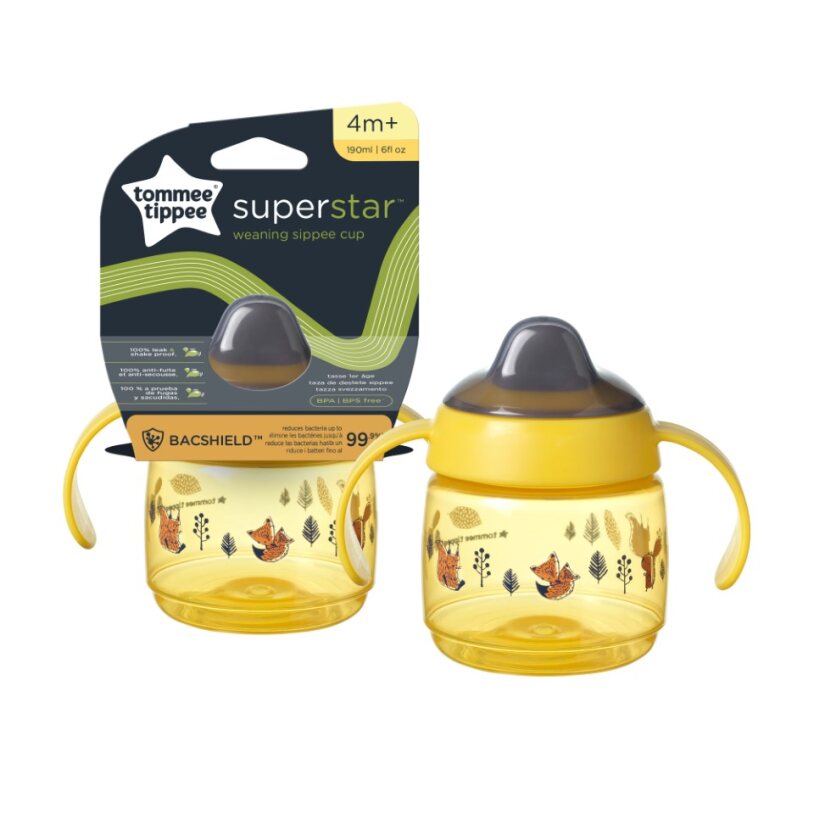 Tommee Tippee Superstar tanulópohár 190 ml sárga