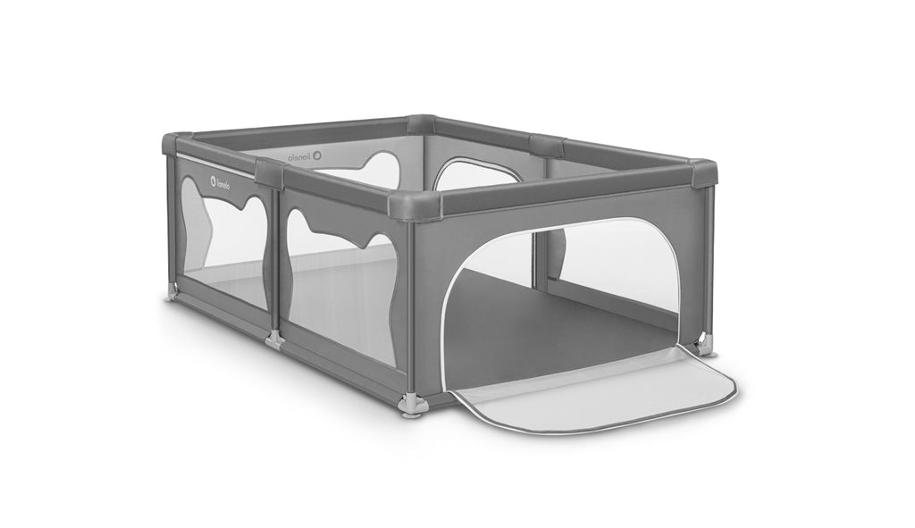 Lionelo Willow összecsukható járóka – Grey Concrete