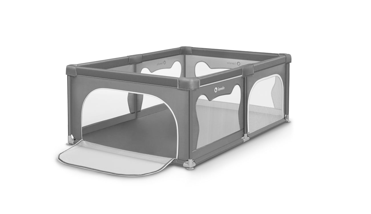 Lionelo Willow összecsukható járóka – Grey Concrete
