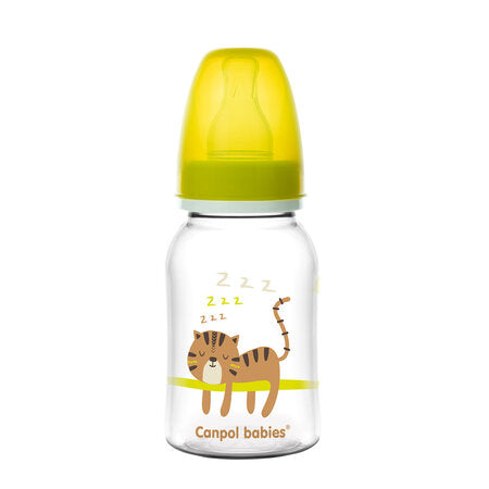 Canpol babies keskeny nyakú cumisüveg 120 ml AFRICA sárga