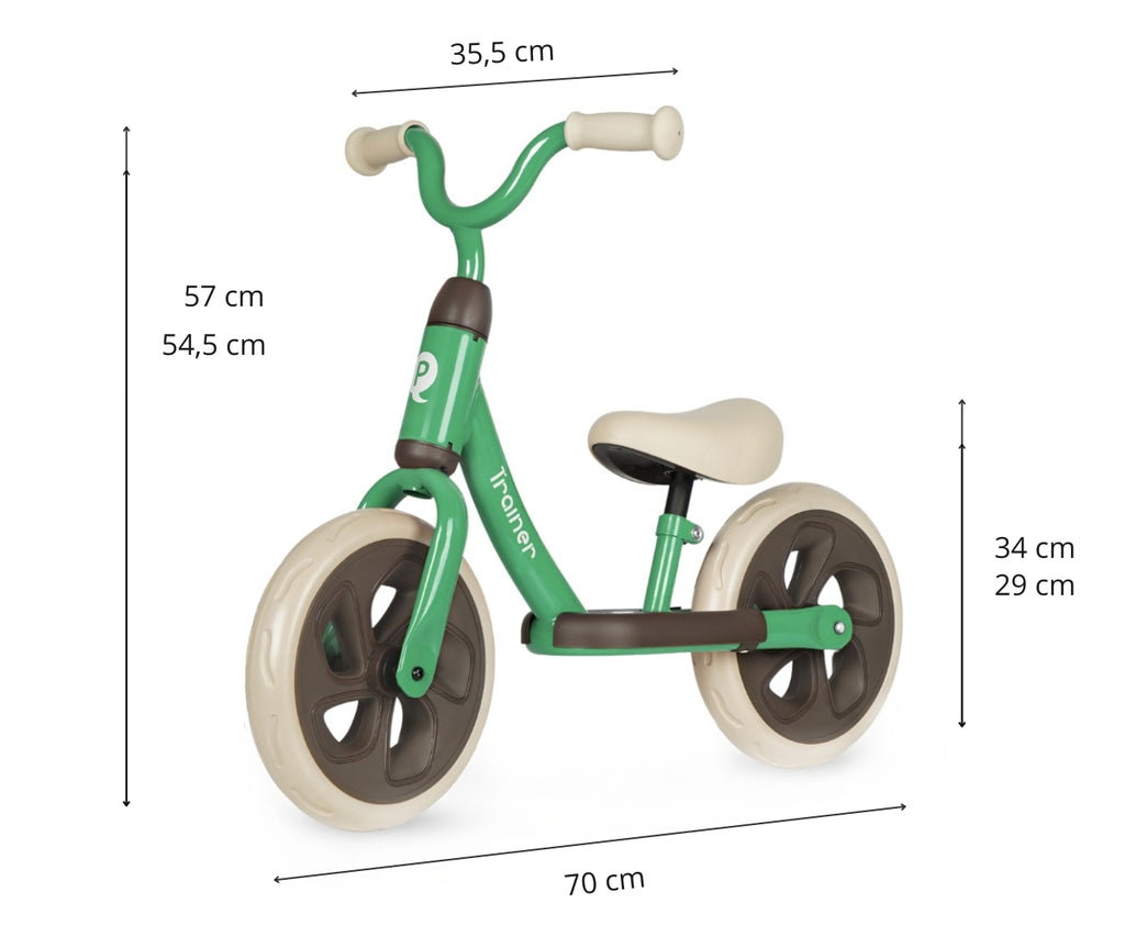 MILLY MALLY Qplay Trainer futóbicikli – Zöld