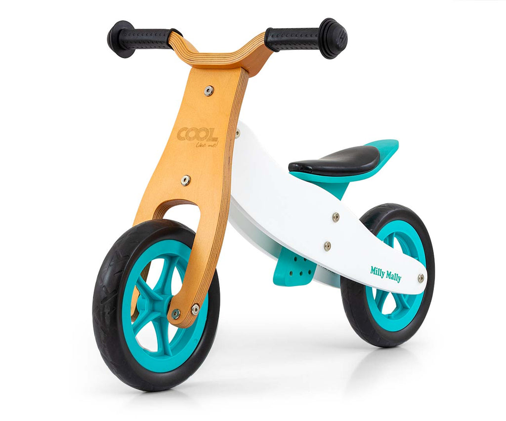 MILLY MALLY Cool Classic 2 az 1-ben fa futóbicikli – Menta