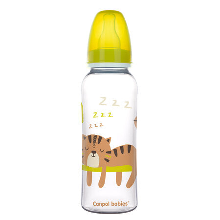 Canpol babies keskeny nyakú cumisüveg 250 ml Africa sárga