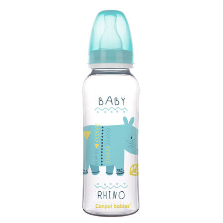 Canpol babies keskeny nyakú cumisüveg 250 ml Africa türkiz