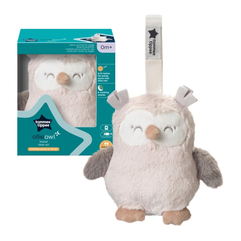 Tommee Tippee Ollie Bagoly plüss altató és fehérzaj-generátor