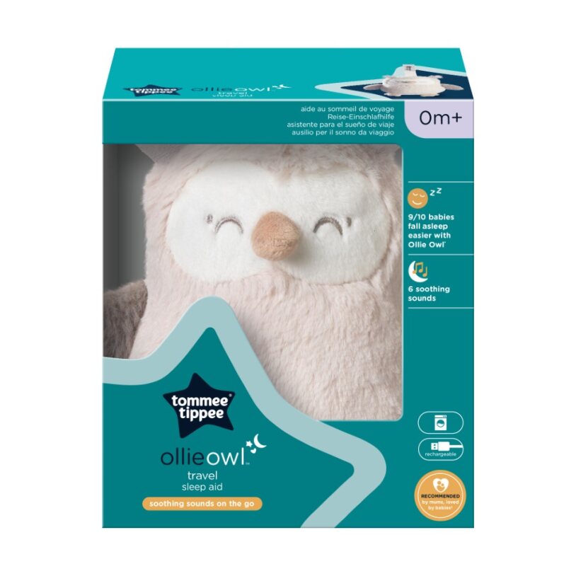 Tommee Tippee Ollie Bagoly plüss altató és fehérzaj-generátor