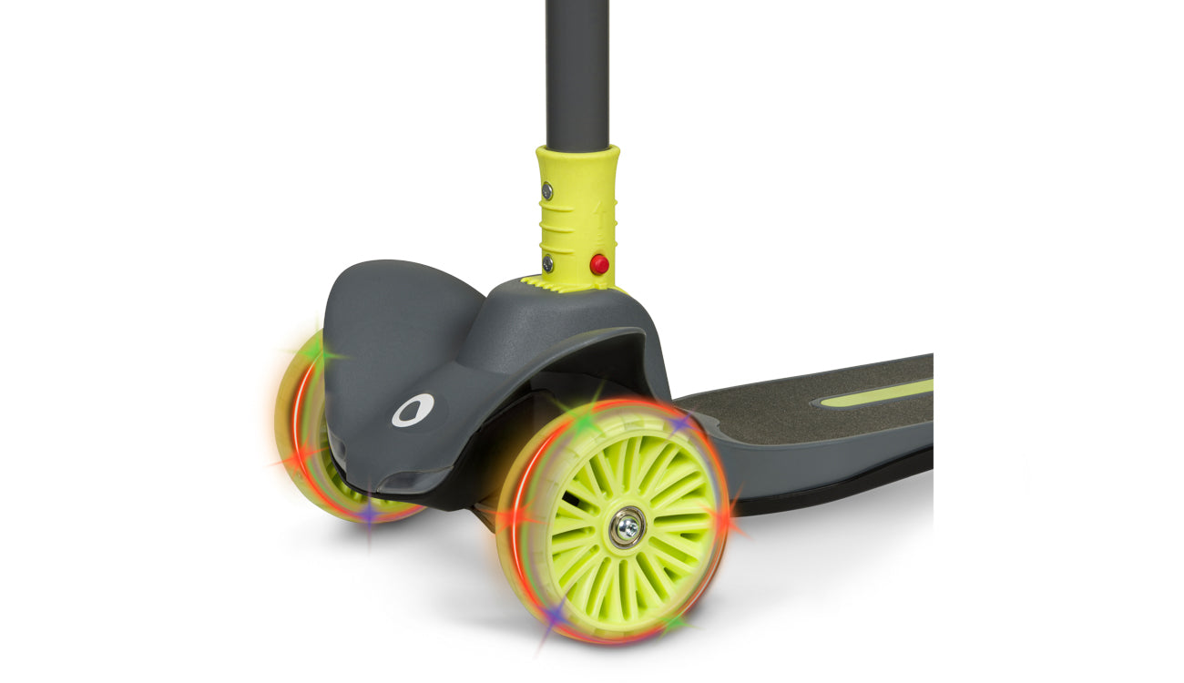 Lionelo Timmy háromkerekű LED-es roller – Green Lime