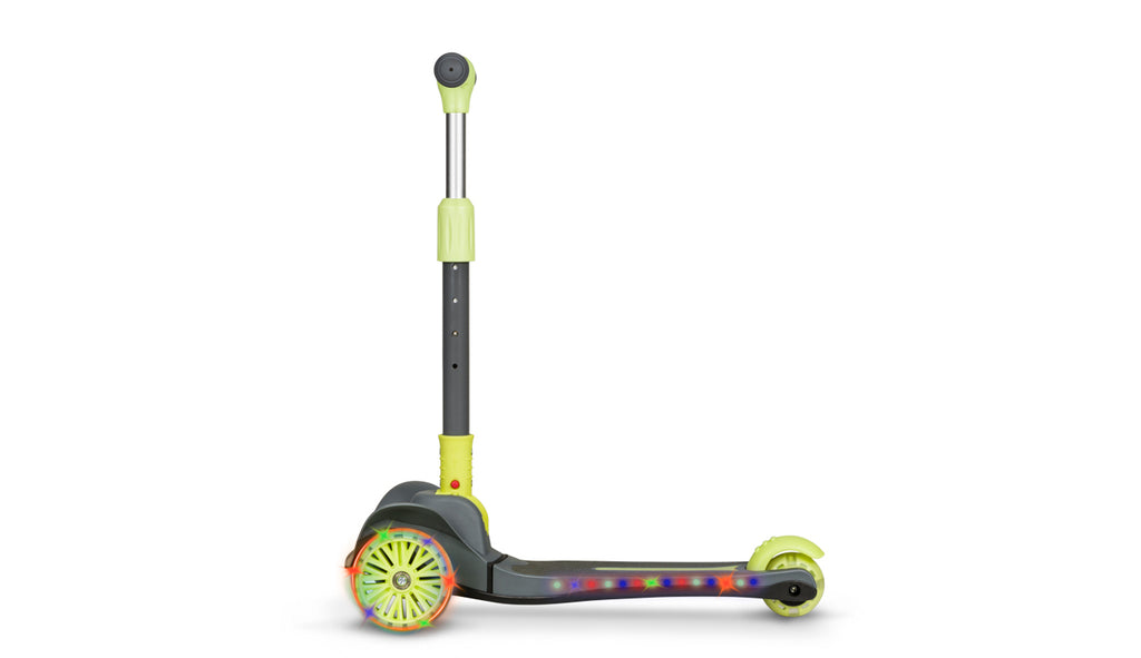 Lionelo Timmy háromkerekű LED-es roller – Green Lime