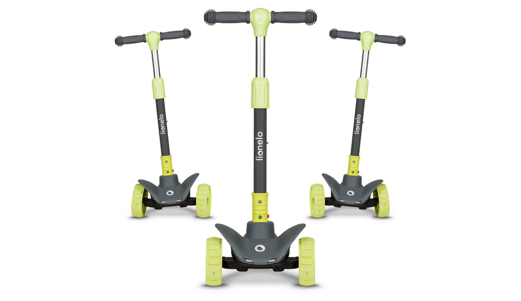 Lionelo Timmy háromkerekű LED-es roller – Green Lime