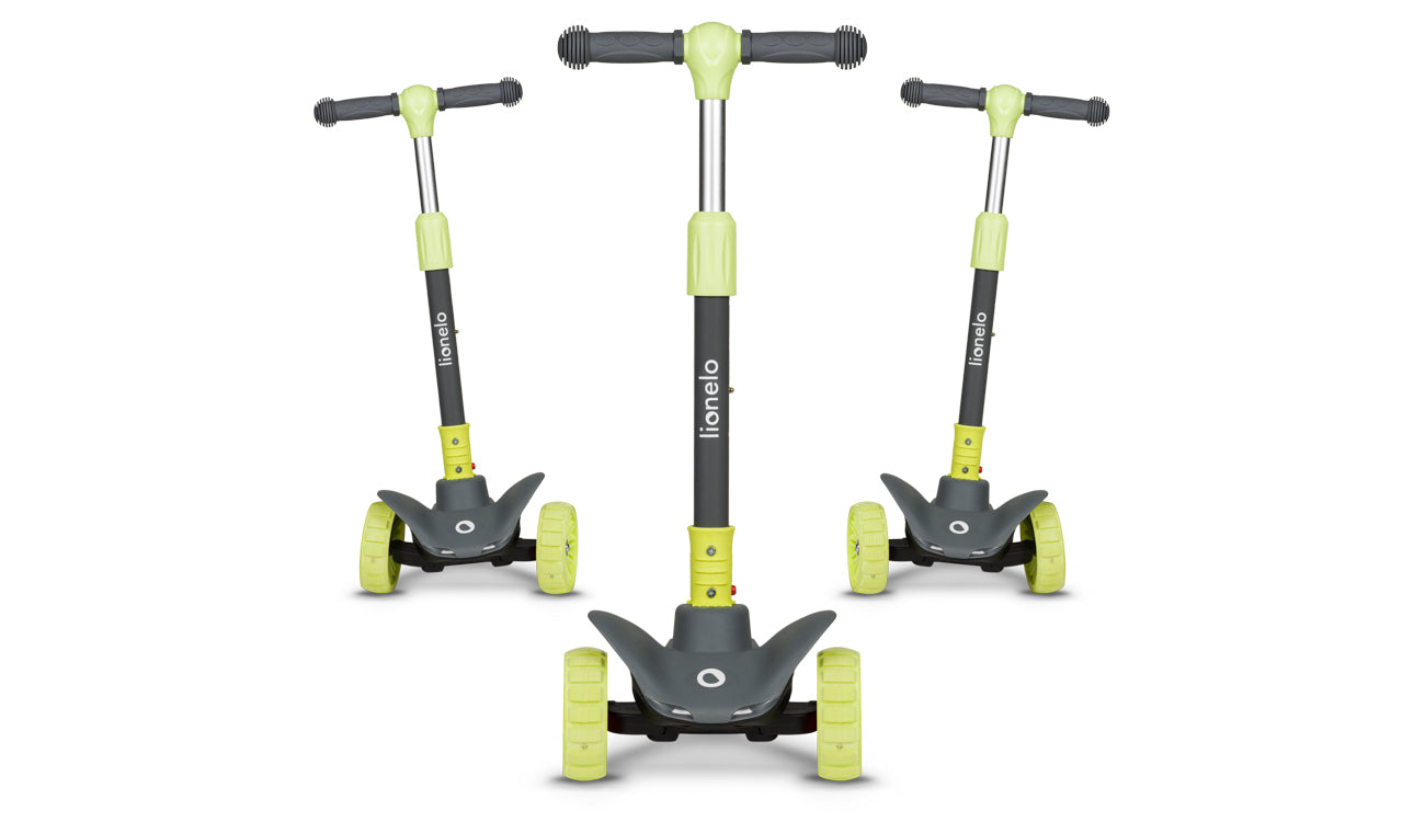 Lionelo Timmy háromkerekű LED-es roller – Green Lime