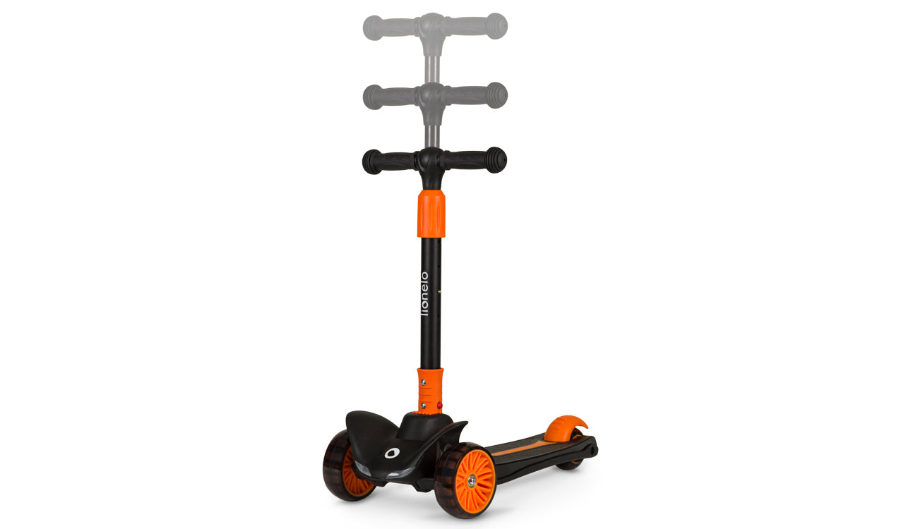 Lionelo Timmy háromkerekű LED-es roller – Orange Black