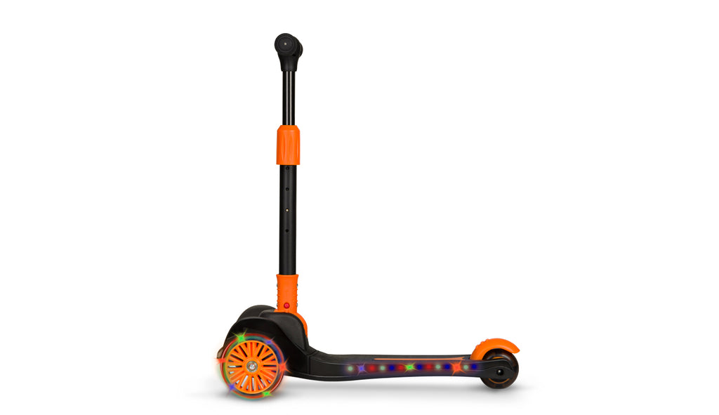 Lionelo Timmy háromkerekű LED-es roller – Orange Black
