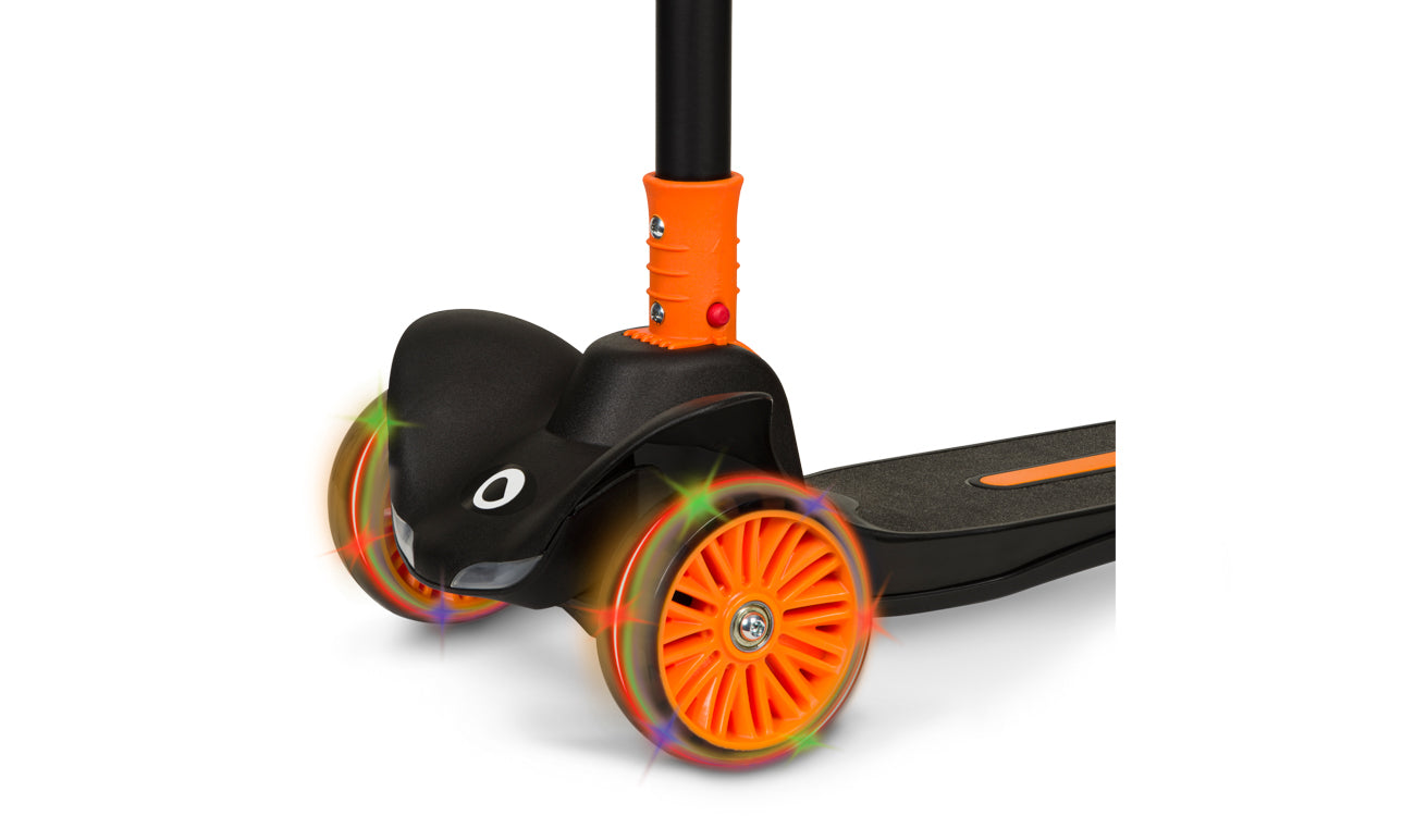 Lionelo Timmy háromkerekű LED-es roller – Orange Black