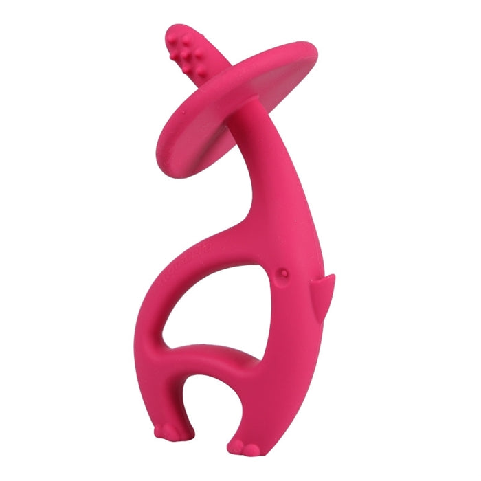 Mombella Dancing Elephant táncoló elefánt rágóka – sötét rózsaszín