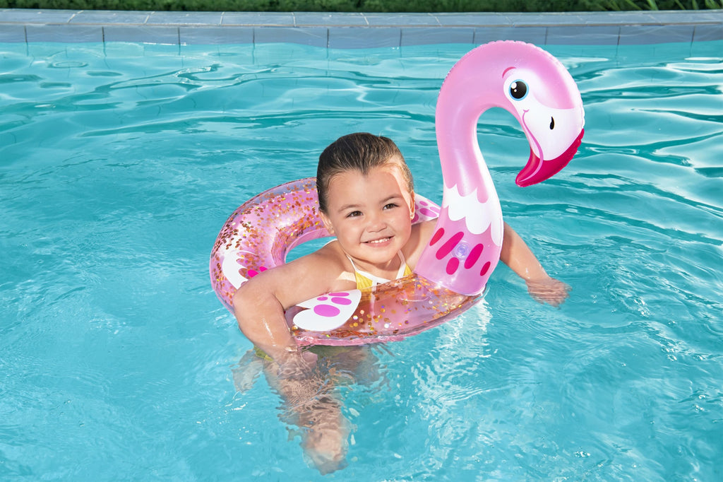 Bestway Shimmer N’ Float™ Csillámos Flamingó Úszógumi