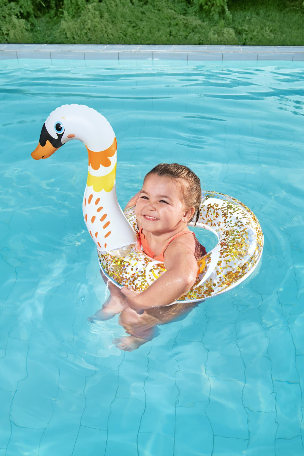 Bestway Shimmer N’ Float™ Csillámos Hattyú Úszógumi