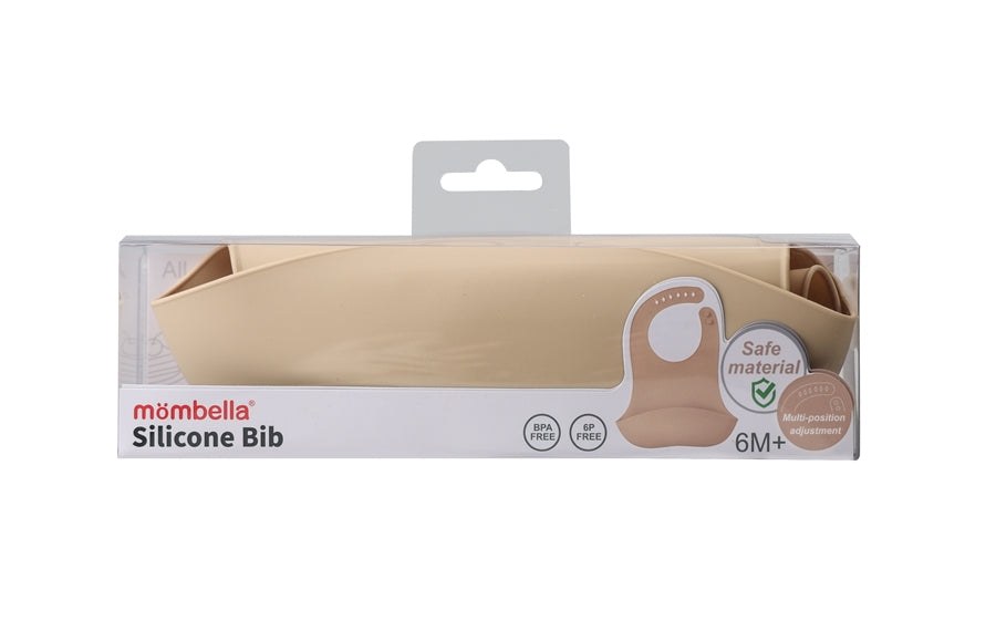 Mombella Szilikon Előke Zsebbel Világosbarna